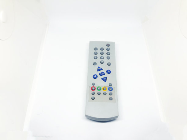 遥控电视隔离在白色背景图片下载