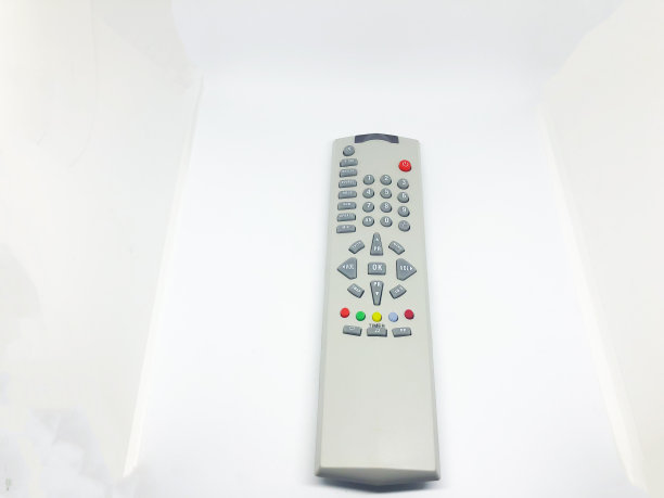 遥控电视隔离在白色背景图片下载