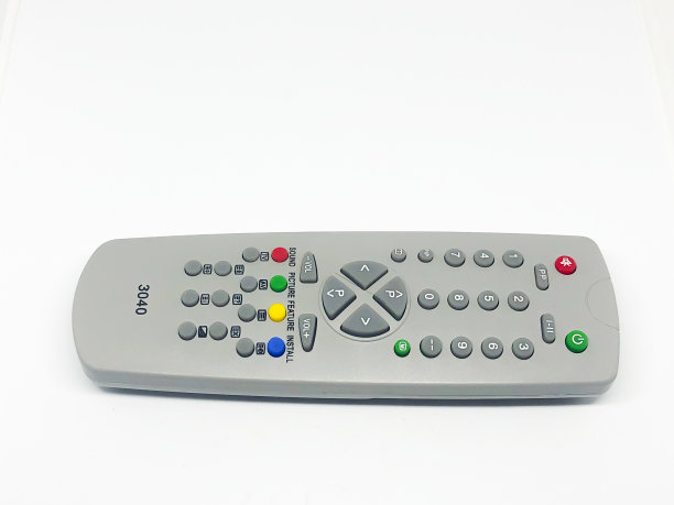 遥控电视隔离在白色背景图片下载