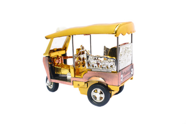 嘟嘟玩具三轮出租车模型泰国纪念品图片下载