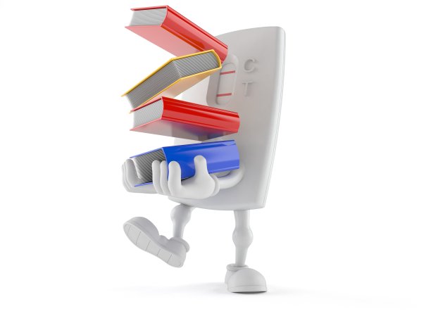 怀孕测试人物携带书籍图片下载