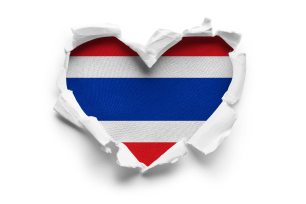 白色的泰国国旗图片下载