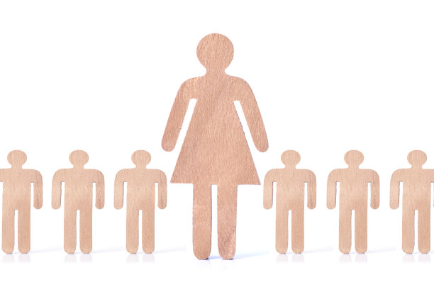 当月或年度最佳员工。女性团队工作的领导者图片下载