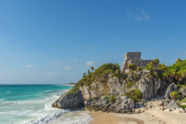 图伦玛雅废墟，墨西哥图片下载