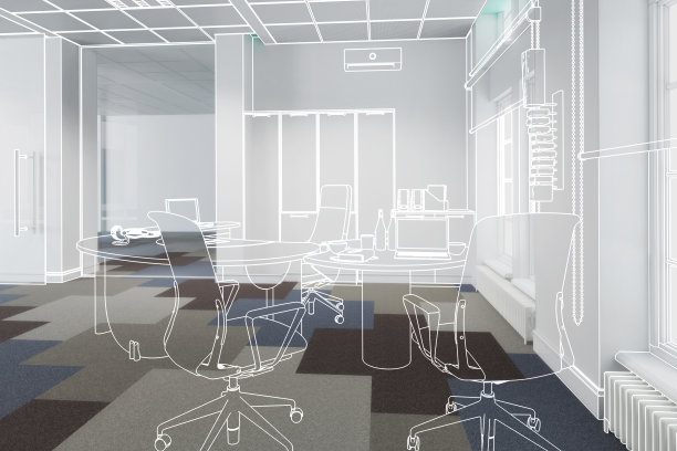 行政办公室04(概念)- 3d插图图片下载