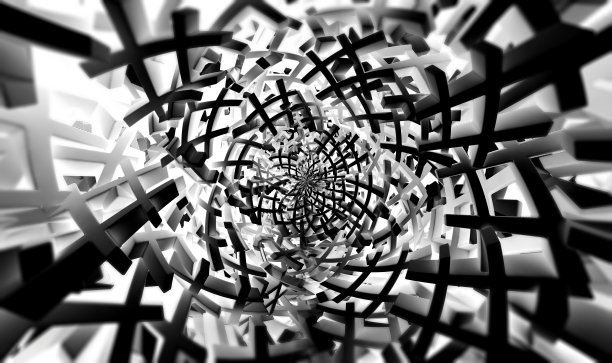 白色标签随机模式背景。3 d演示。图片下载