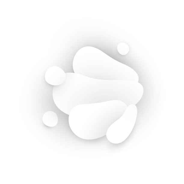 全白色抽象平滑的数字与阴影。图片下载