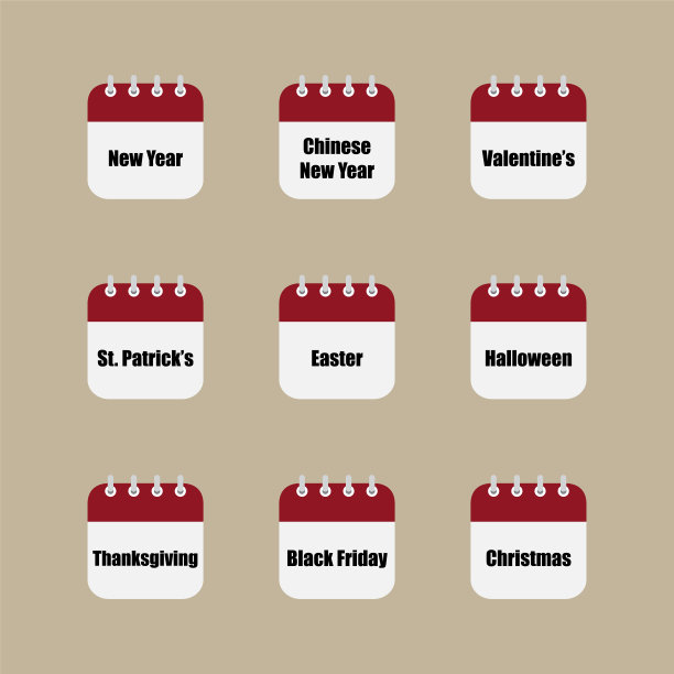 日历图标与特殊的节日图片下载