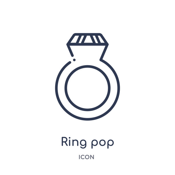 线性环流行图标从食物轮廓集合。细线环弹出图标孤立在白色背景。流行流行的戒指插画图片下载