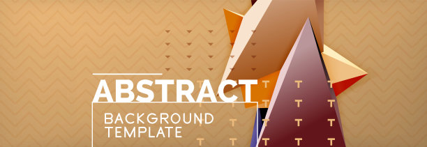 矢量三维三角形抽象背景，折纸未来的线条模板图片下载