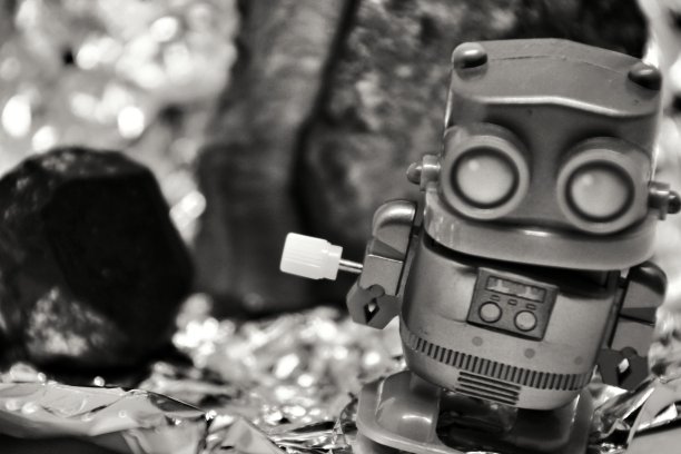 玩具机器人黑白图片图片下载