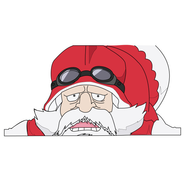 圣诞老人的插画图片下载