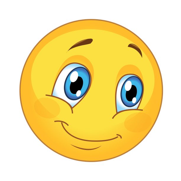 快乐微笑表情向量图片下载