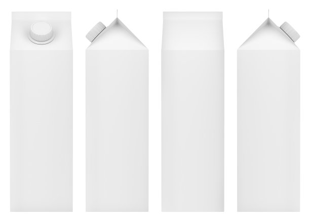 饮料的白色空白包装图片下载