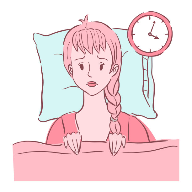 年轻女性失眠图片下载