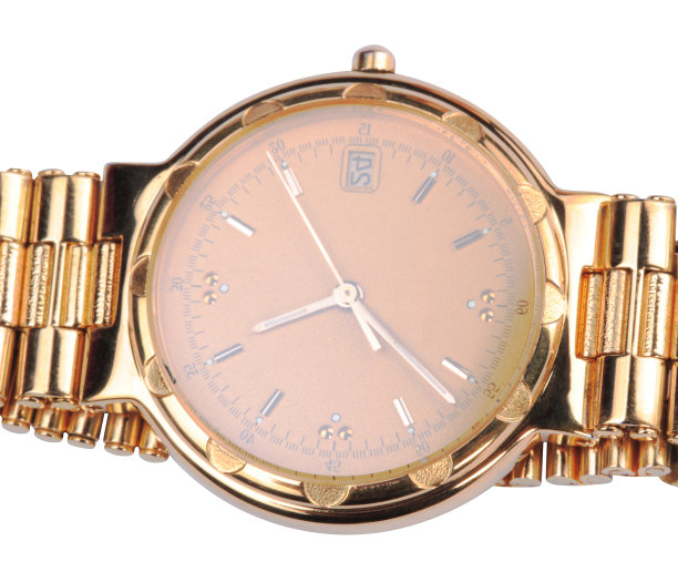 镀金手表隔离图片下载