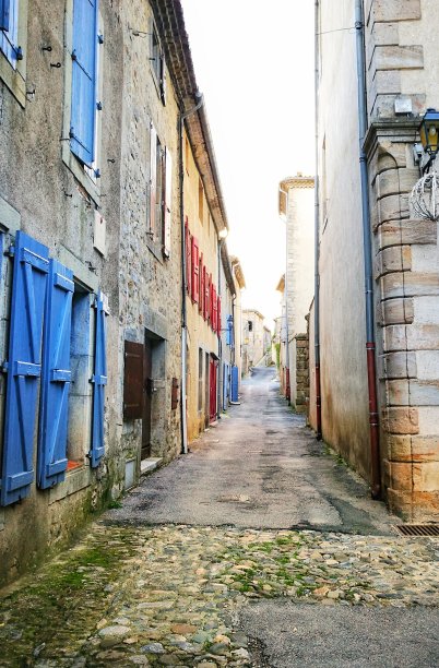 小村庄的街道图片下载