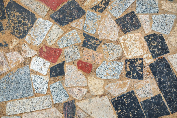 色彩斑斓的水磨石质地图片下载