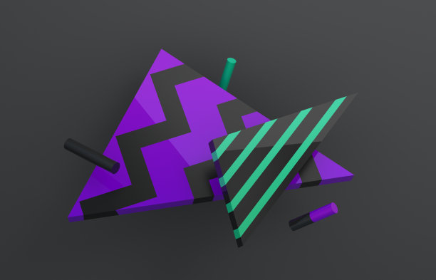 抽象几何三维背景图片下载