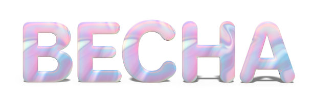 字春以俄文写实闪亮的字母，明亮的全息设计。抽象闪亮的字体上霓虹蓝粉色，孤立的白色背景。三维渲染图片下载