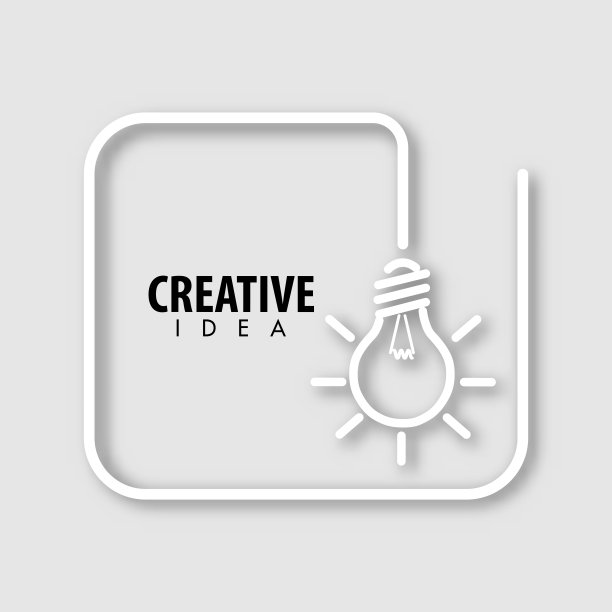 创意概念以纸艺术、抽象、灯光灯、线条图标等剪纸风格矢量图片下载