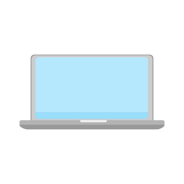 笔记本电脑图标。电脑的象征。信息技术，PC按键。图片下载