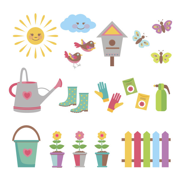 一个矢量插图的园艺主题剪辑艺术。图片下载