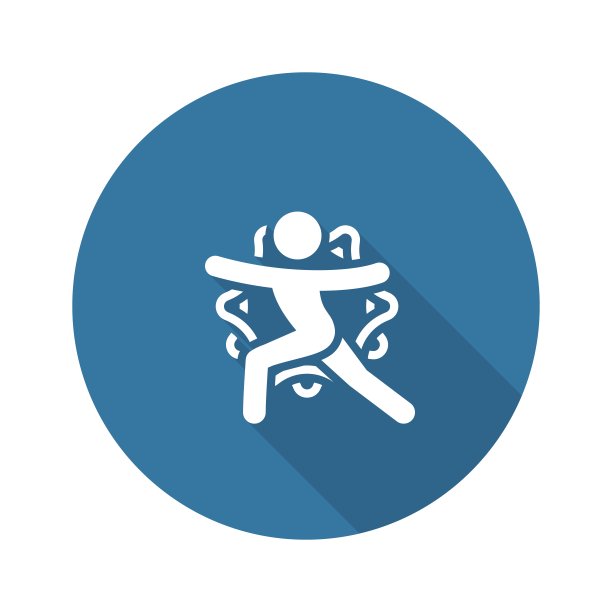 瑜伽勇士2姿势图标。平面设计孤立的插图。图片下载