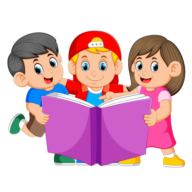 孩子们读大书图片下载