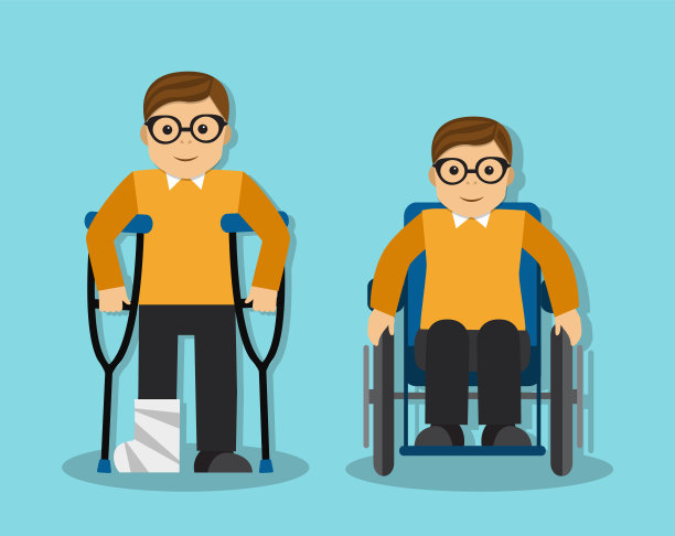 这个人摔断了腿，残废了图片下载