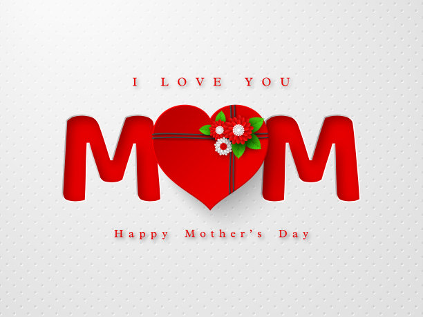 母亲节快乐的贺卡。图片下载
