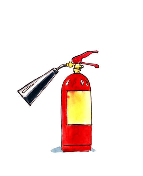 红辣椒灭火器。图片下载