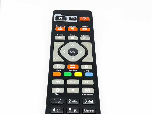 接收器电视遥控器白色背景图片下载