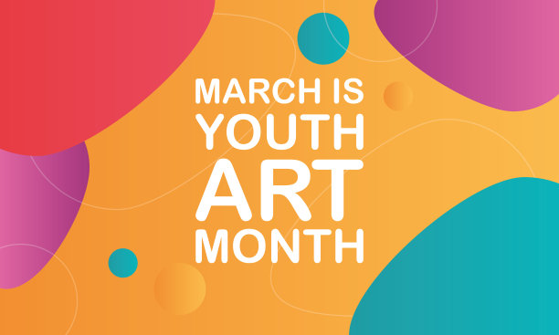 青年艺术月。3月在美国庆祝图片下载