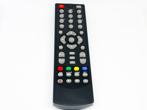 接收器电视遥控器白色背景图片下载