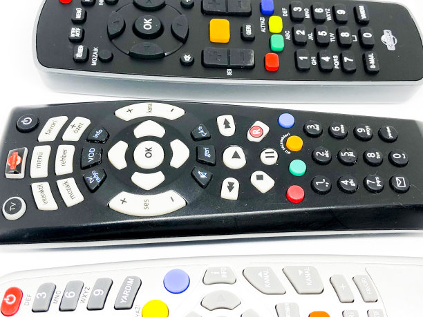 接收器电视遥控器白色背景图片下载