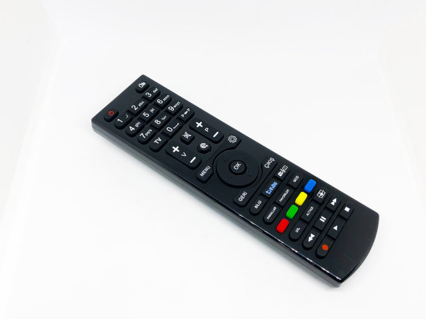 接收器电视遥控器白色背景图片下载