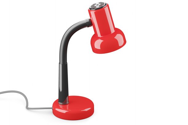 台灯孤立在白色背景上。3 d演示。图片下载