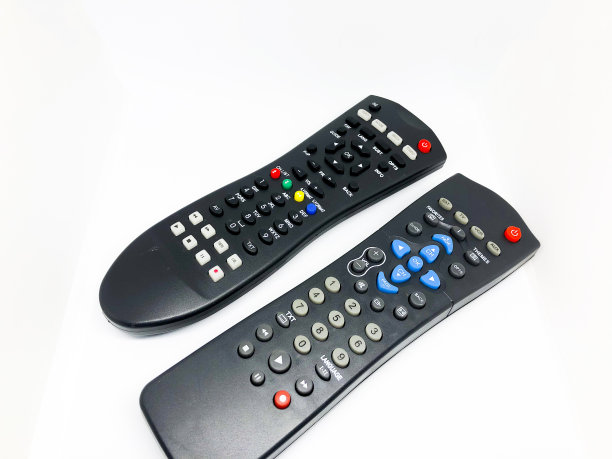 接收器电视遥控器白色背景图片下载