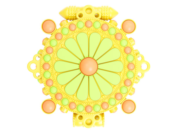 3d渲染塑料护身符图片下载