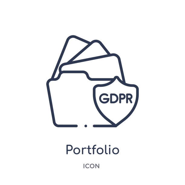 Gdpr作品集线性图标图片下载