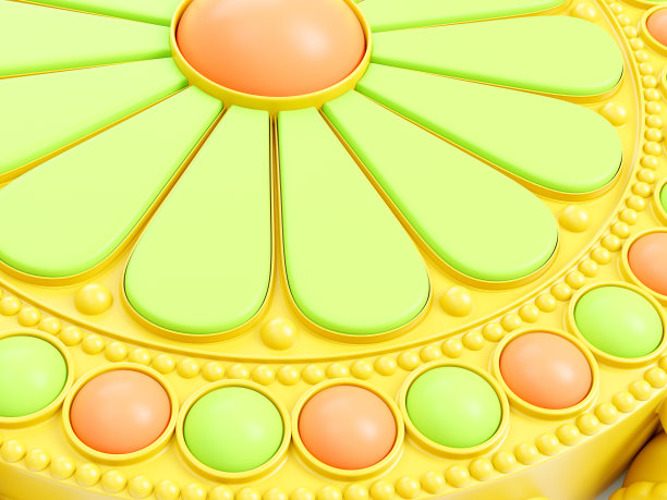 3d渲染塑料护身符图片下载