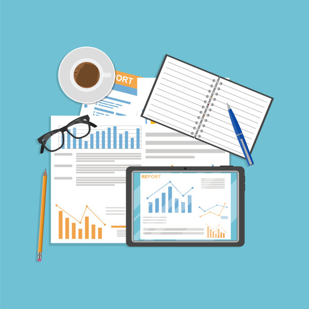 审计概念矢量设计说明图片下载