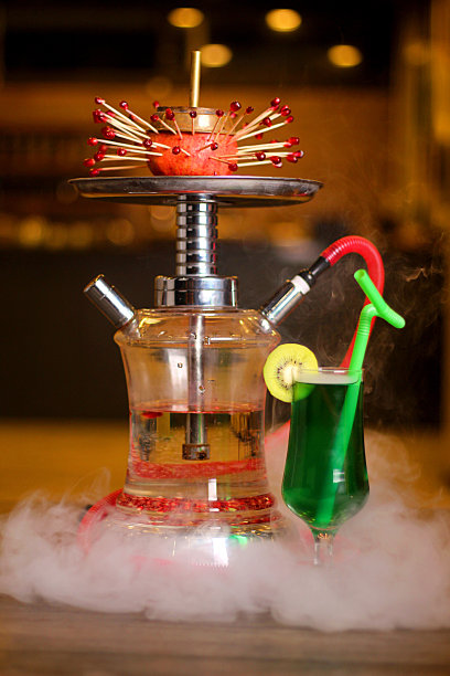 水烟，水果和饮料图片下载