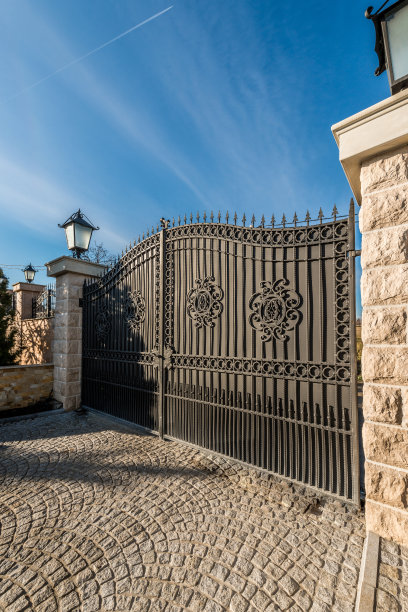 通往豪宅的大门图片下载