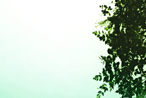 抽象树枝树水彩插画背景画。图片下载