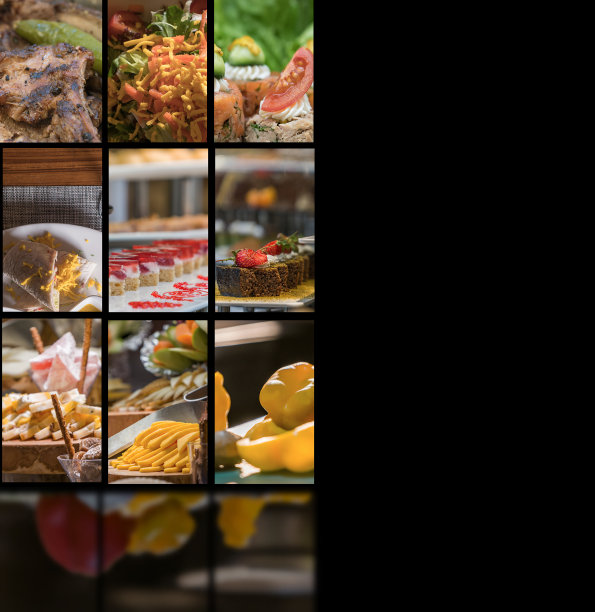 拼贴餐厅自助餐图片下载