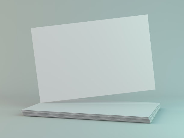 空白名片。品牌识别模型。3 d图片下载