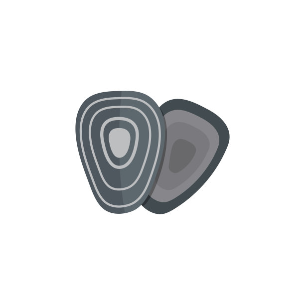 海贝壳矢量图标卡通风格。图片下载