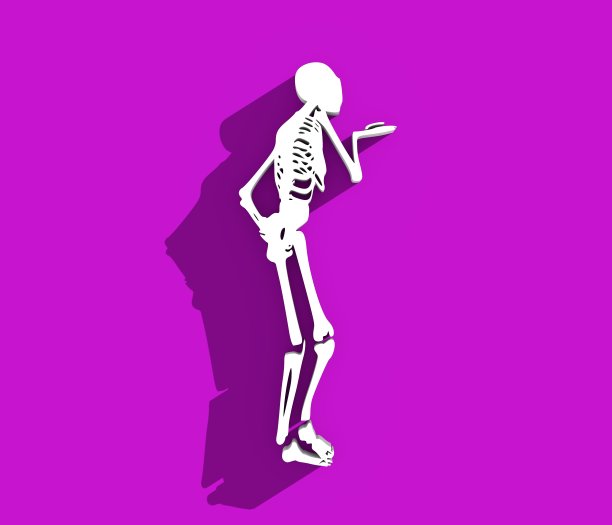 万圣节的人类骨骼图片下载